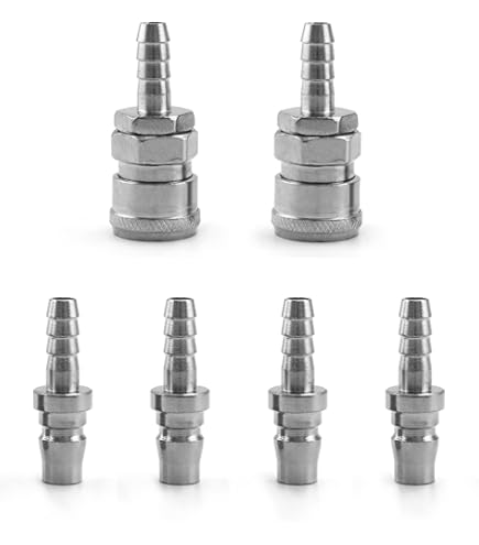 SWAWIS Raccord De Tuyau Séparateur 2 Voies Connecteur Adaptateur Tuyaux Robinet D'arrêt Laiton Robinet à Bille Avec 2 Colliers De Serrage Pour Air Eau Gaz (pour Tuyau ID 10 Mm-11 Mm