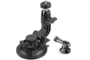 ShipeeKin Robust 9CM Saugnapfhalterung Kfz Kamera Dash Cam GPS Halterung für alle GoPro Heros, SJCAM Series, Geekpro, Garmin VIRB Xe, Xiaomi Yi 4k