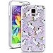 Price comparison product image Smart Legend Unicorns Mystical Scene Phone Case For Samsung Galaxy S5 Glitter Case Hard Smooth Clear Transparent Design Dynamic Shine Sparkle Stars Floating Water Holster Cool 3D Tiles Bling Quick Sand Star Luxury Shiny Cover Hard Plastic Case Unicorn