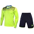 Goalkeeper Jersey Uniform Bundle - Protection Pads on Shirt and Shorts - Kids and Adult