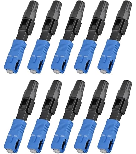 Connettore Rete CATV Connettore Rapido Fibra Ottica SC/APC - Confezione Da 10 Pezzi Per Reti CATV Connettori Monomodo Telecomunicazioni
