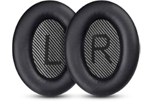 EVXVE Ohrpolster für Bose QuietComfort 35 ii, Premium Ersatzpolster für Bose QC35 Kopfhörer, Ersatz Ohrkissen Kompatibel mit QC35 II Over-Ear Headphones (Schwarz)