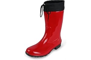 Regenliebe Damen Gummistiefel de Fieselregen Regenstiefel Langschaft