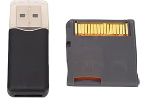 Lazmin112 2025 R4 Tarjeta de Memoria de Videojuegos, Chip ASIC Construido, Tarjeta Flash con Lector, para NDS/NDSL/NDSI/NDSI XL/2DS/3DS/3DS XL/Nuevo 3DS/Nuevo 3DS XL/2DS XL (Silver)