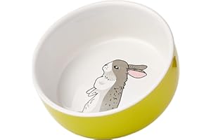 Nobby Nager Rabbit Gamelle en céramique Vert/Blanc Ø 11 cm x 4,5 cm