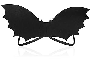 SAFIGLE Unisex Bat Wings for Halloween Costume: Soft EVA Performance Prop with Adjustable Strap - Spooky Bat Devil Wings Halloween Accessories for Cosplay Parties and Dress Up