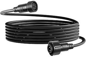 wecan Waterproof Dmx Cable XLR Connection Wire 3m Dmx Extension Cable, Outdoor Dmx Cable Connector Converter for Stage Lights Hand in Hand 3 Pin Dmx Waterproof Wire