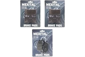 MEXITAL 1 Set Motorbike Brake Pads Front and Rear for FZ6 Fazer (07-09)/Fazer 8 FZ8 FZ8-S/SA/FZ8 N/NA (11-15)/YZF R6 (05-16)/MT-10 Tourer Edition SP MTN 1000/XSR 900 (MTM 850) 2016-2020 MXB380-380-174