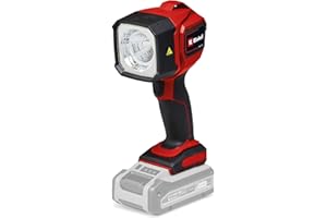 Einhell Power X-Change 18V Rechargeable Work Light with Pivoting Head - 350Lm LED Torch Light, 7000K, 30m Range - TE-CL 18/1800 LiAC Job Site Work Lamp (Battery Not Included)