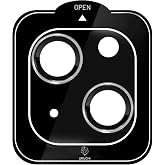 URUCHI iPhone 15/15 Plus Kamera Lens Koruyucu, Safir, Kolay Kurulum, Al&uuml;minyum Alaşım &Ccedil;er&ccedil;eveli 9H Sertliğinde Cam Lens, Silv