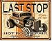Produktbild Last Stop Hot Rods Blechschild Flach Neu 31x40cm S2450