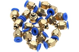 YWBL-WH 4 mm rura powietrzna pneumatyczne szybkozłączki męskie gwint proste złącze do szybkiego połączenia (PC4-M5 20 szt.)