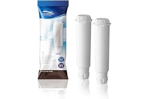 2 x Aqualogis Cartuchos de filtro de agua para Krups F088 Bosch, Siemens, Gaggenau TCZ6003. tcz 60003 para cafeteras automáticas de serie descalcificador