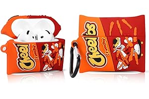 XMBYGY Urocze etui do AirPods 4. generacji, do bezprzewodowych słuchawek AirPods 4, silikonowe etui ładujące, odporne na wstrząsy, ochronne etui na słuchawki z karabińczykiem, dla mężczyzny, kobiety,