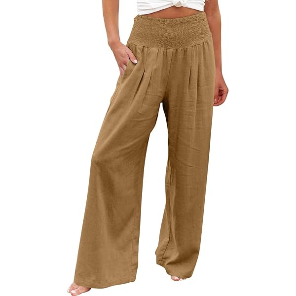 Pantalón Yoga Mujer Pantalones Mujer De Lino Algodón Holgados