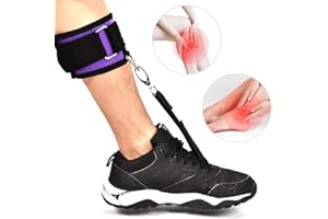 Wytino Fußheberschwäche Orthese, Fuß nach oben Orthese Fußtropfenschiene für Knöchelgelenk Plantarfasziitis Schmerz lindern Einstellbare Wickelkompression Verbessern Sie den Gang für Mann Frau