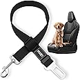Dog Seat Belts For Cars Uk | Dog Seat Belt Adjustable For Cars | Dog Safety Seatbelt | Leash Dog Car Harness for Vehicle Travelling | Dog Safety Car Lead Clip | Uses For Dogs Cats Pets (SMALL) (BLACK)