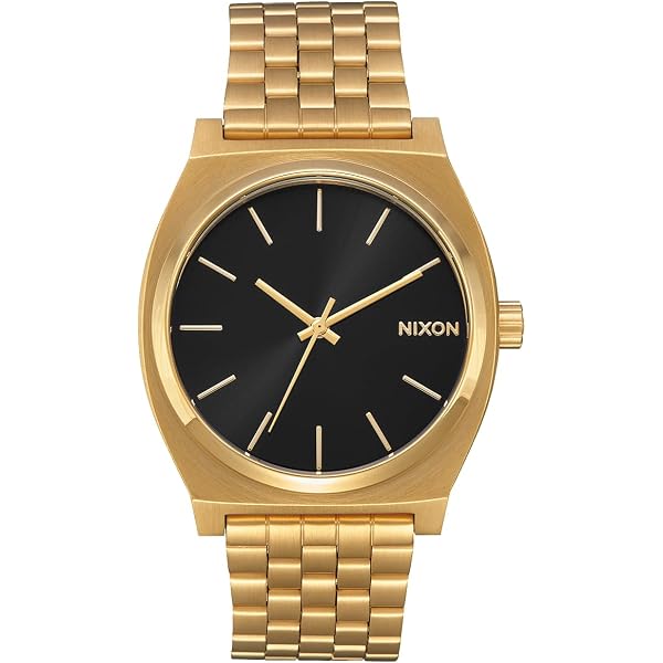 Nixon Orologio Uomo Time Teller Leather: Analogico Al Quarzo, Cinturino In Pelle, Cassa 37mm, Impermeabile 10ATM