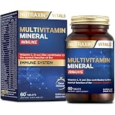 Nutraxin Multivitamin & Mineral Immune | 12 Vitamins + 8 Minerals | Immune System and Energy Support | Contains Sugar and Gluten