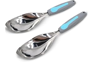 Jardineer Multi-Use Hand Garden Trowel, Stainless Steel Soil Scoops, All-in-One Hand Shovel with Sharp Point and Serrated Edge for Digging, Planting, Transplanting, Removing Weeds