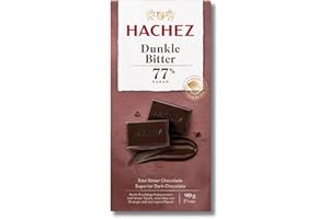 ‎HACHEZ Hachez Tafel Dunkle Bitter 77% (1 x 90 g)