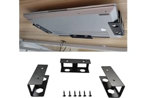 Goorder Support pour Ordinateur Portable sous Le Bureau, Support de Rangement en Métal pour Ordinateur Portable sous Le Bureau avec Vis, Convient pour Clavier, Boîte de Câbles et Plus (3 Pièces)