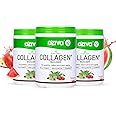 OZiva Vegan Collagen (Watermelon) with Biotin & Vitamin C For Brighter & Youthful Skin | Collagen Supplement For Women & Men | Plant Based Collagen Powder | Certified Vegan 200g (Pack of 3)