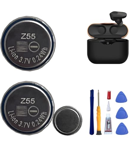 2 Batterie Z55H Per Cuffie Sony - Ricambio Per WF-1000XM4, XM3, SP900 E Altri Modelli - Foto 3