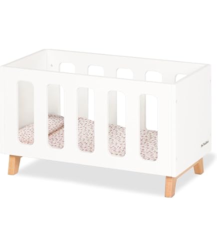 Oxybul - Lit En Bois Pour Poupée Dès 2 Ans Avec Mobile Coloré, Couette Et Oreiller - Jouet Imitation Réaliste Imagibul