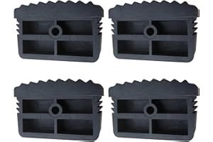 FLYLIN 4 Stück Leiterfüße Set, Ersatzfüße Leiterkappen Schutzkappen Leiterfußabdeckung PVC Leiter Schutzpolster Stabilisator, Leiter Schutzpolster Eersatzteile für Leiter Teleskopleitern Fischgrätleitern