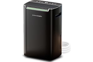 Erikssøn Deshumidificador con pantalla LED, temporizador y bloqueo infantil | Elimina 20 L de humedad cada 24 h | Para habitaciones de aprox. 80 m² (175 m³) | bajo consumo con sensor de humedad