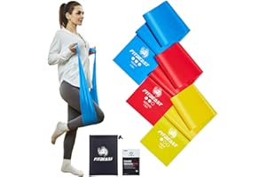 ‎FITBEAST FitBeast Fitnessbänder 4er-Set,3er-Set Fitnessband, 3-4 Widerstandsstufen, Gymnastikband mit Tragetasche & Übungsanleitung, Widerstandsbänder Ideal für Yoga, Krafttraining, Dehnübungen, Rehabilitation