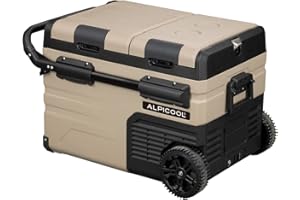 Alpicool TAW35 Lodówko-zamrażarka turystyczna samochodowa 35 l, 12/24 V, przenośna lodówka do domu, biura lub na piknik w plenerze, od -20 do 20℃