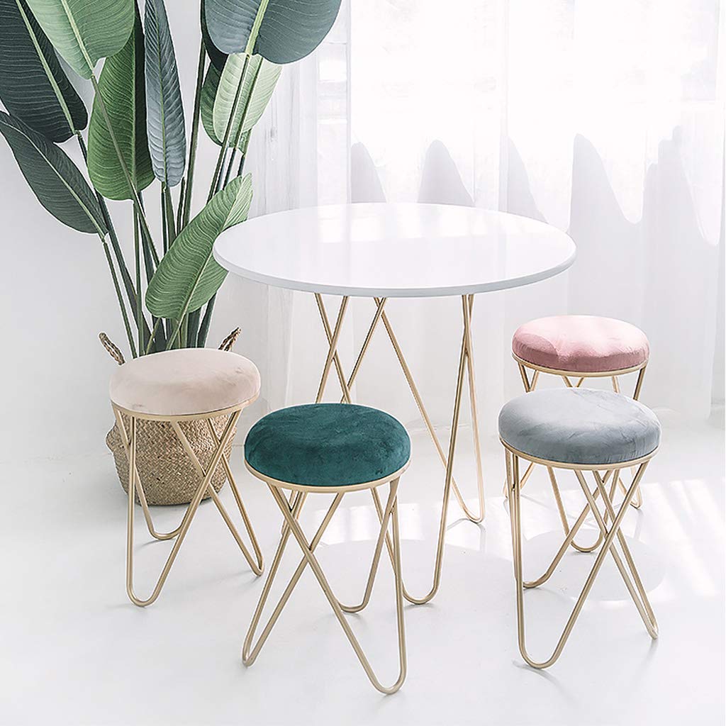 Sitzhocker Sitzbank Sitztruhe Metall Basis | Samt Fußhocker Fußbank