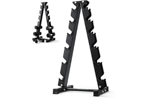 PhysKcal Supporto per manubri corti, in acciaio resistente, portata 250 kg/300 kg, 5 livelli/6 animali