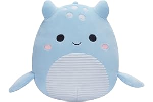 Squishmallows SQCR02393 - Lune das Loch Ness Monster 19 cm, offizielles Kelly Toys Plüsch, superweiches Kuscheltier