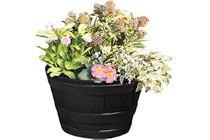 FIXTURES BUSINESS & HOMEWARES Fixtures Half Barrel Cask Planter X/Large, Grey 62cm x 38cm (1 Pack)