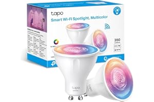 Tapo Ampoule Connectée WiFi, Ampoule LED GU10 Multicolore 2200K-6500K, Dimmable 350 Lumens, 3.7W équivalent à 50W, Compatible avec Alexa et Google Home, Economie d'énergie, L630(2-pack)