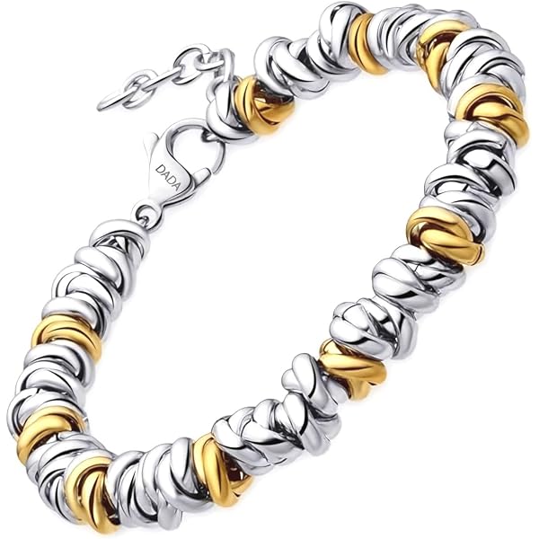 Bracciale Regolabile In Alluminio Anodizzato – Anellini 5 Mm, Made In Italy, Argentato