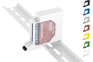 SHELLY HUTSCHIENENHALTER PW3D Shelly Plus/Gen3 - Supporto per guida DIN singolo (35 mm) (bianco)