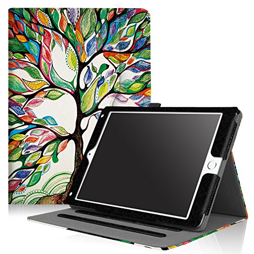 WizFun Folio Hülle Schutzhülle Tasche Case Cover mit Auto Schlaf / Wach Funktion für 9.7 Zoll Apple iPad 9.7 2017 / iPad Air 2 / iPad Air Tablet, LuckyTree