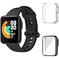 Aerku Coque Compatible avec Xiaomi Mi Watch Lite, Protection d'écran Cadre Protection Totale Anti-Rayure Protecteur Étui Bump