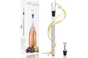 SOSAYET Refrigeratore per Bottiglie Vino, Raffreddamento in acciaio inox con beccuccio, per vino bianco e vino rosso, regalo per gli amanti del vino