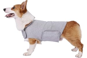 YUKOOL Anxiety Coat for Dogs, Lightweight Wrap Calming Vest, Dog Anxiety Jacket, Used to Instant Therapy for Over Excitement in Lightning and Fireworks to Keep Calming Comfort(M,Grey)