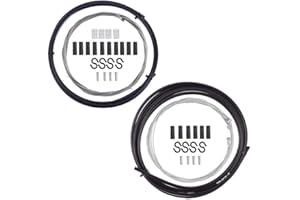 Bestgle Universal Bike Brake Cable & Bicycle Shifter Cable with Housing for Mountain Bicycle MTB Road Bike Basic Brake Cable Replacement Kit