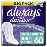 Always Dailies Fresh and Protect Panty Liners Normal x 60
