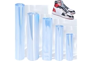 Glarks Lot de 500 sacs thermorétractables en PVC transparent pour protéger les chaussures, éviter le jaunissement de la semelle et la poussière