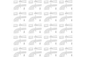 YINETTECH Set di 20 corni di controllo in plastica a 4 fori per aerei elettrici RC modello aereo KT timone angolo schiuma aereo elettrico ad ala fissa accessori fai da te