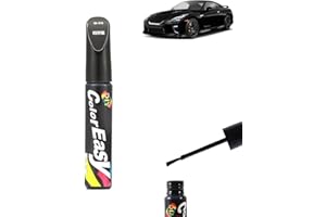 TUKNON Stylo Retouche Peinture,Stylo Retouche Voiture,Stylo Réparation des Rayures Auto,Rayures Réparation De Peinture,Anti Rayure pour Carrosserie Moto Voiture (Noir)