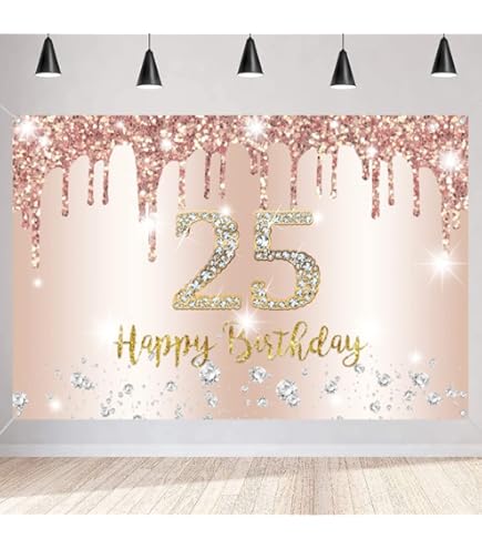 25th Birthday Card For Sister - '25 Today & Fabulous' 5.7x5.7 Inch Greeting Card